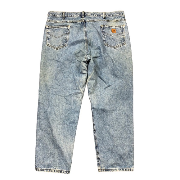 Carhartt Outdoor Workwear B17 STW Relaxed Fit Blue Denim Jeans Used Mens 44x30 - Picture 2 of 5